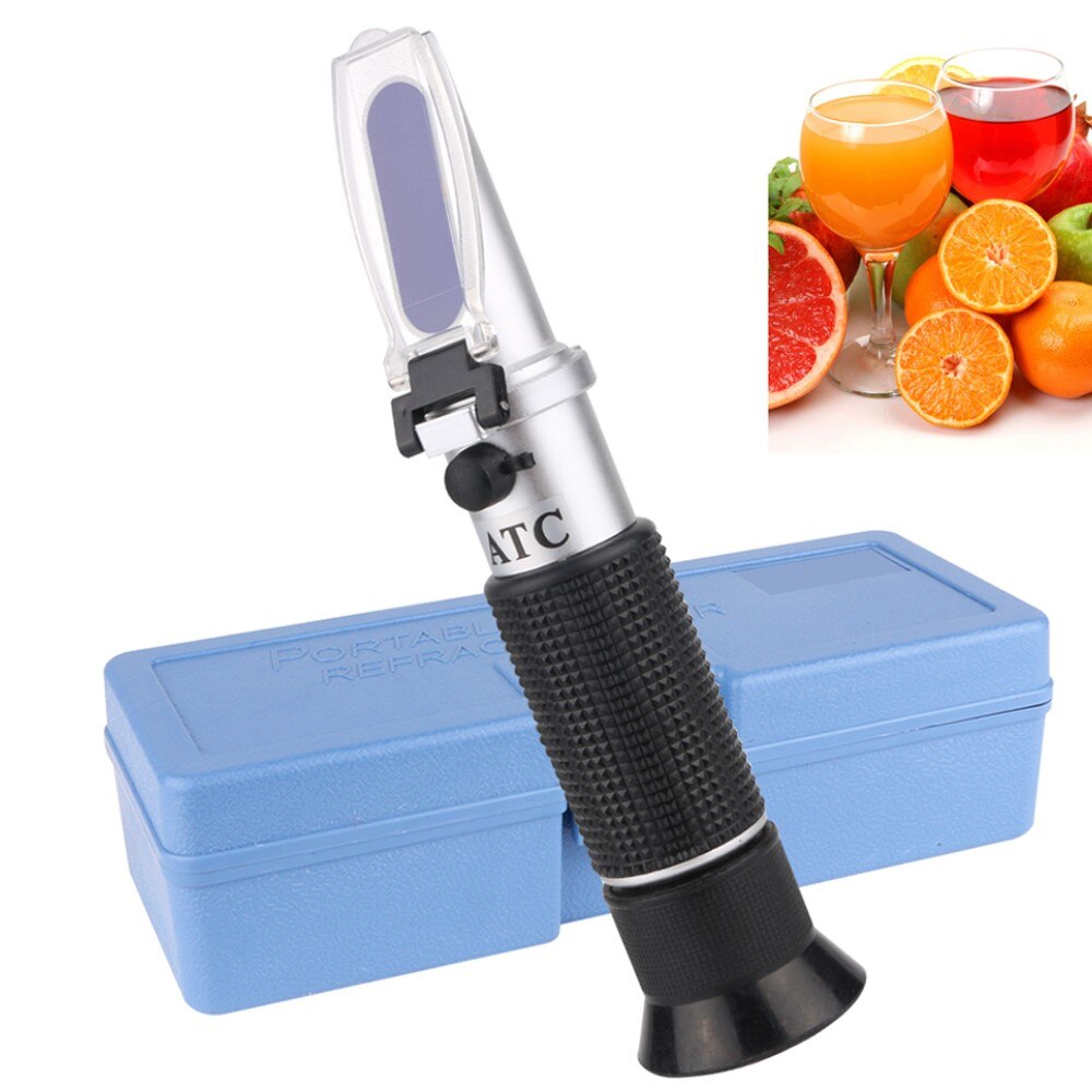 RZ Handheld Refractometer Brix 0~32% ATC Meter For Milk Juice Sugar Densitometer Refractometer Handheld Tool Test Refractometer: RZ113