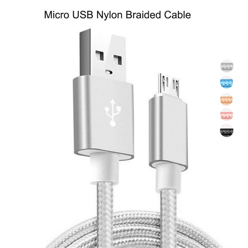 QC 3.0 Fast Travel Charger Micro USB Cable For Samsung S5 S6 S7 Edge A10 M10 M20 OPPO A5 A9 A7 A1 A1K Phone Charger Cables