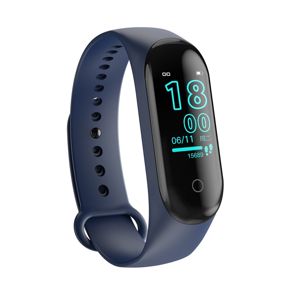 M4 Smart Bracelet frequenza cardiaca pressione sanguigna salute Smart Watch impermeabile M4 Bluetooth Watch Wristband Fitness Tracker: B
