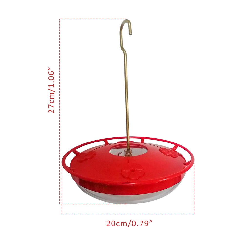 1PCS Hummingbird Feeder Window bird food Feeder Drinker Nectar Patio Yard Bird Feed Hook Pet Bird Supplies Ports For Outdoor