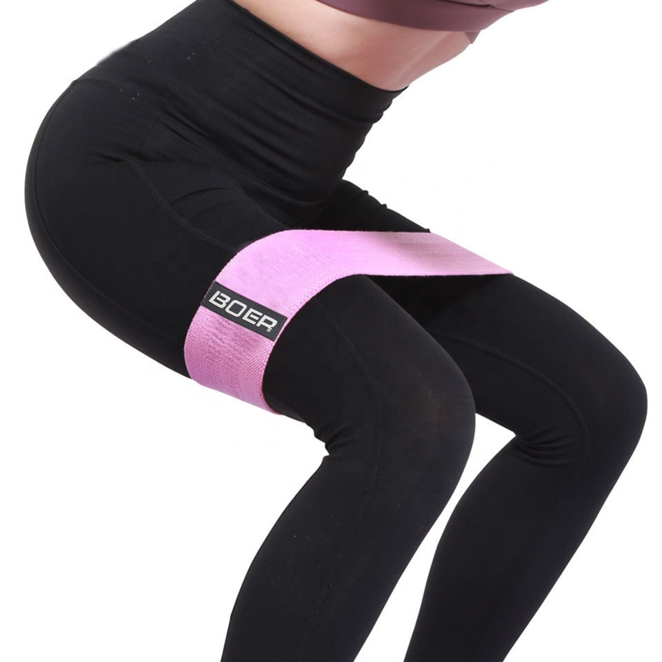 3 Level Rubber Resistance Band Set Elastic Non-slip Fitness Gym Bands Expander Yoga Booty Loop Home Workout Equipment 90-150LB