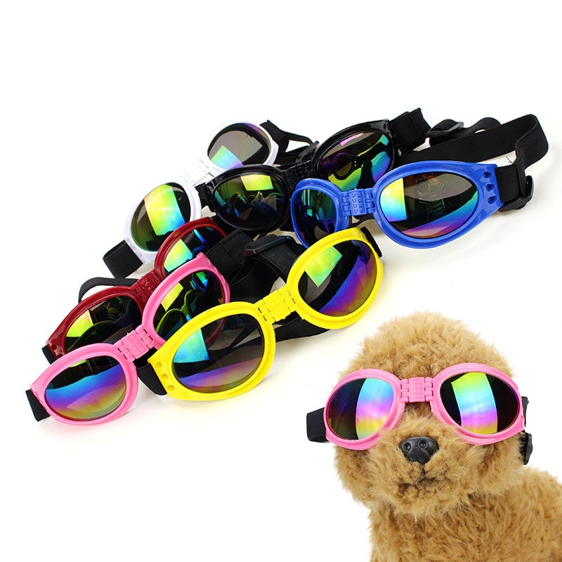 Pet Dog Goggle Vouwen Zonnebril Uv-bescherming Maat Verstelbare Zon Beschermen Bril