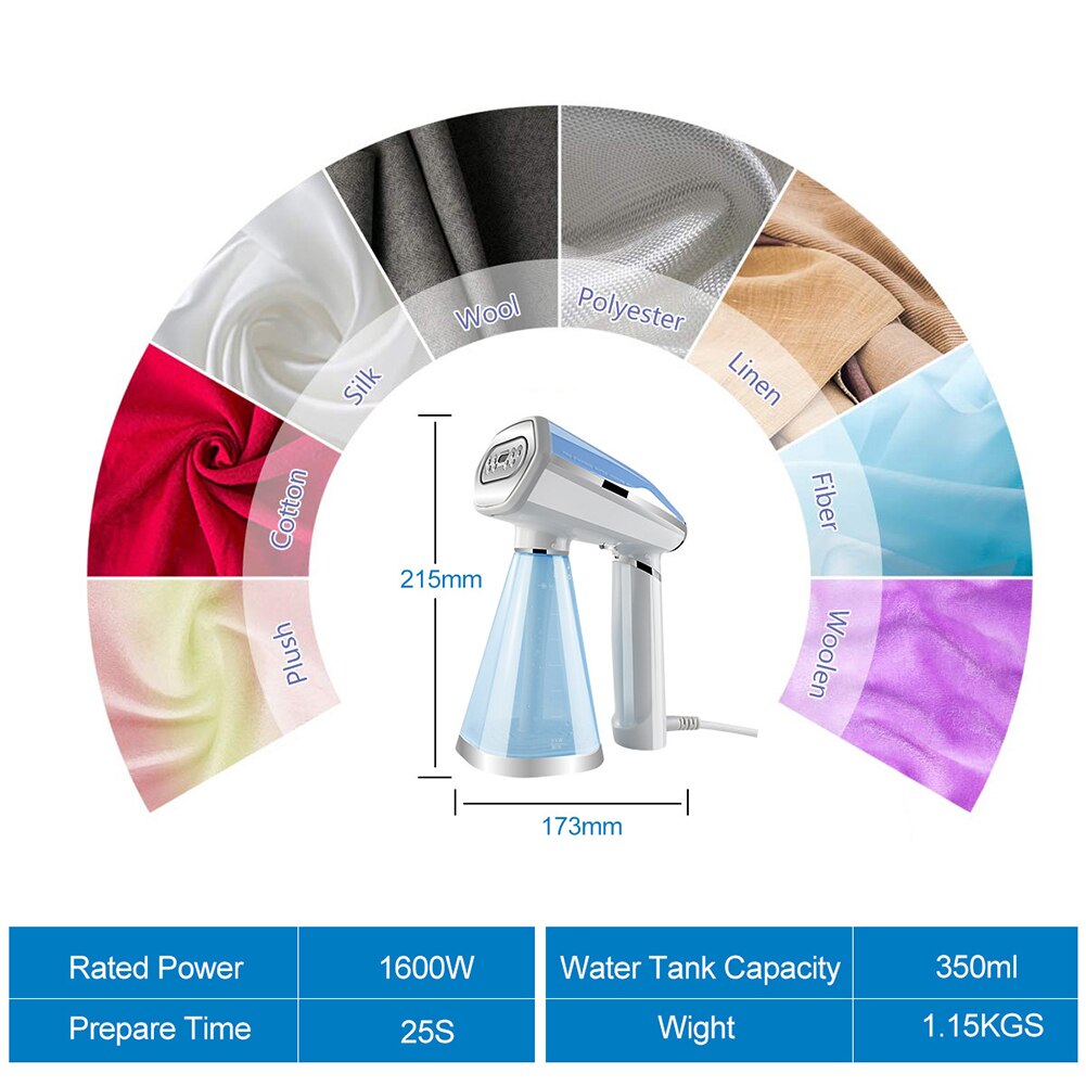 Temperature Ironing Machine Garment Steamers 1600W Electric Folding Hanging Ironing Machine Steam Iron Garment Steamers