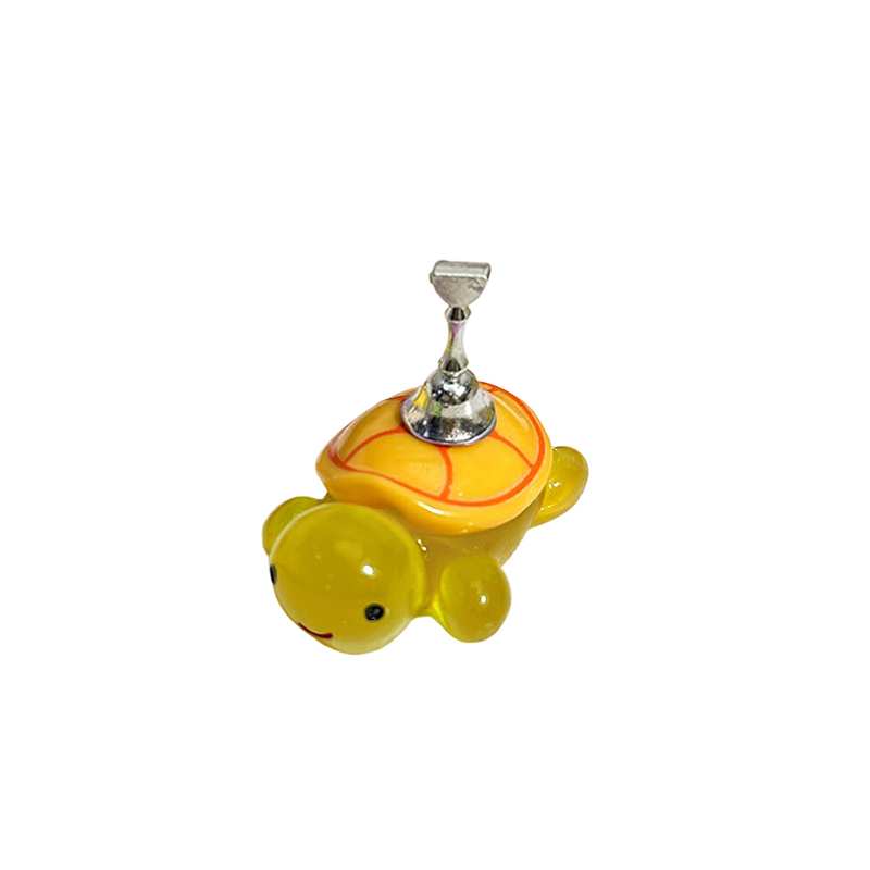 Magnetiska hållare tips för naglar liten sköldpadda naglar tillbehör verktyg display övningsträning nageldisplay stativ: Djupblå