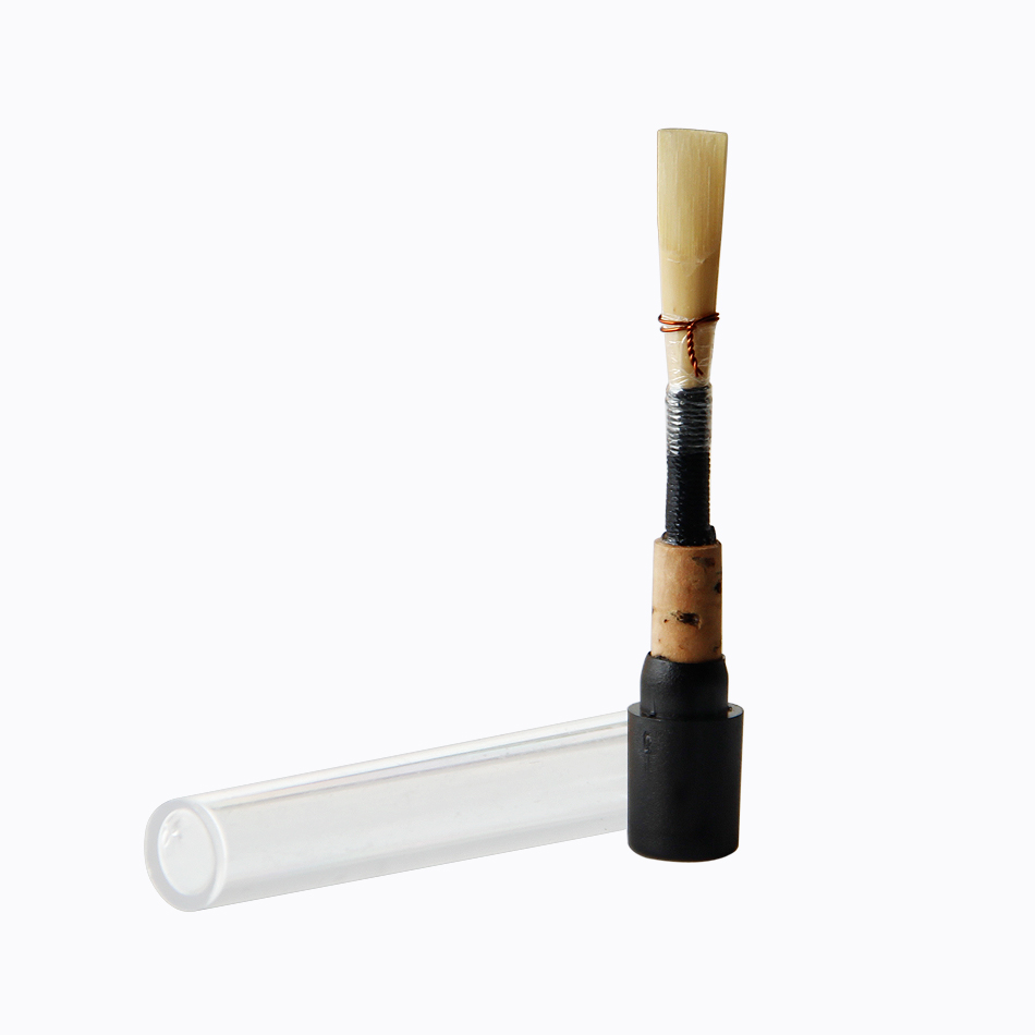 Recién llegado instrumento de viento medio parte de bambú negro Oboe Reed