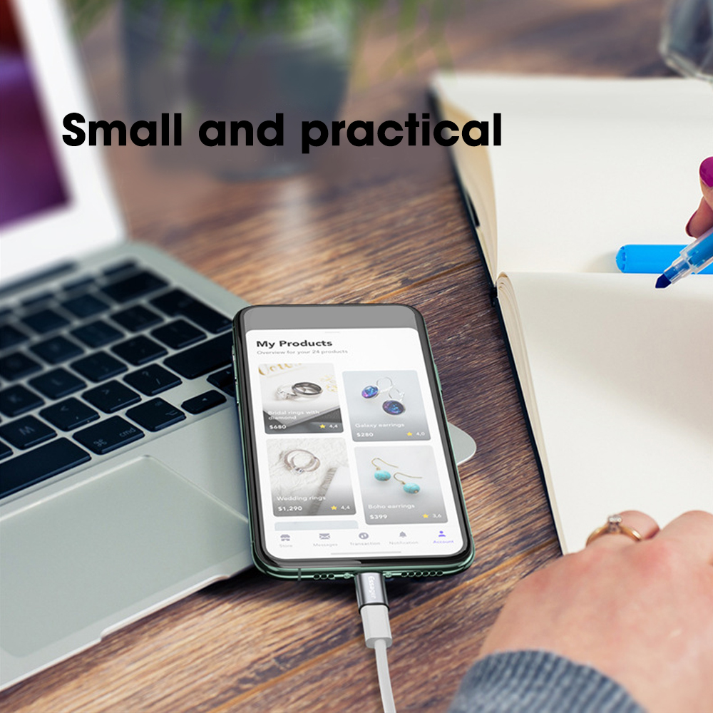 Magnetische USB Adapter - Micro USB Type-C Tips - Android Telefoon Datatransfer Kabel Converter