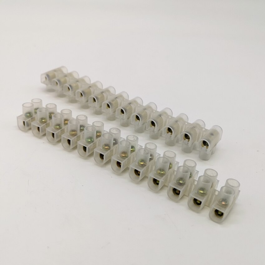 1Lot Nylon Terminal Blok 12 Positie Barrier Terminal Strip Block X3-0512 5A X3-1012 10A X3 20A X3-3012 30A