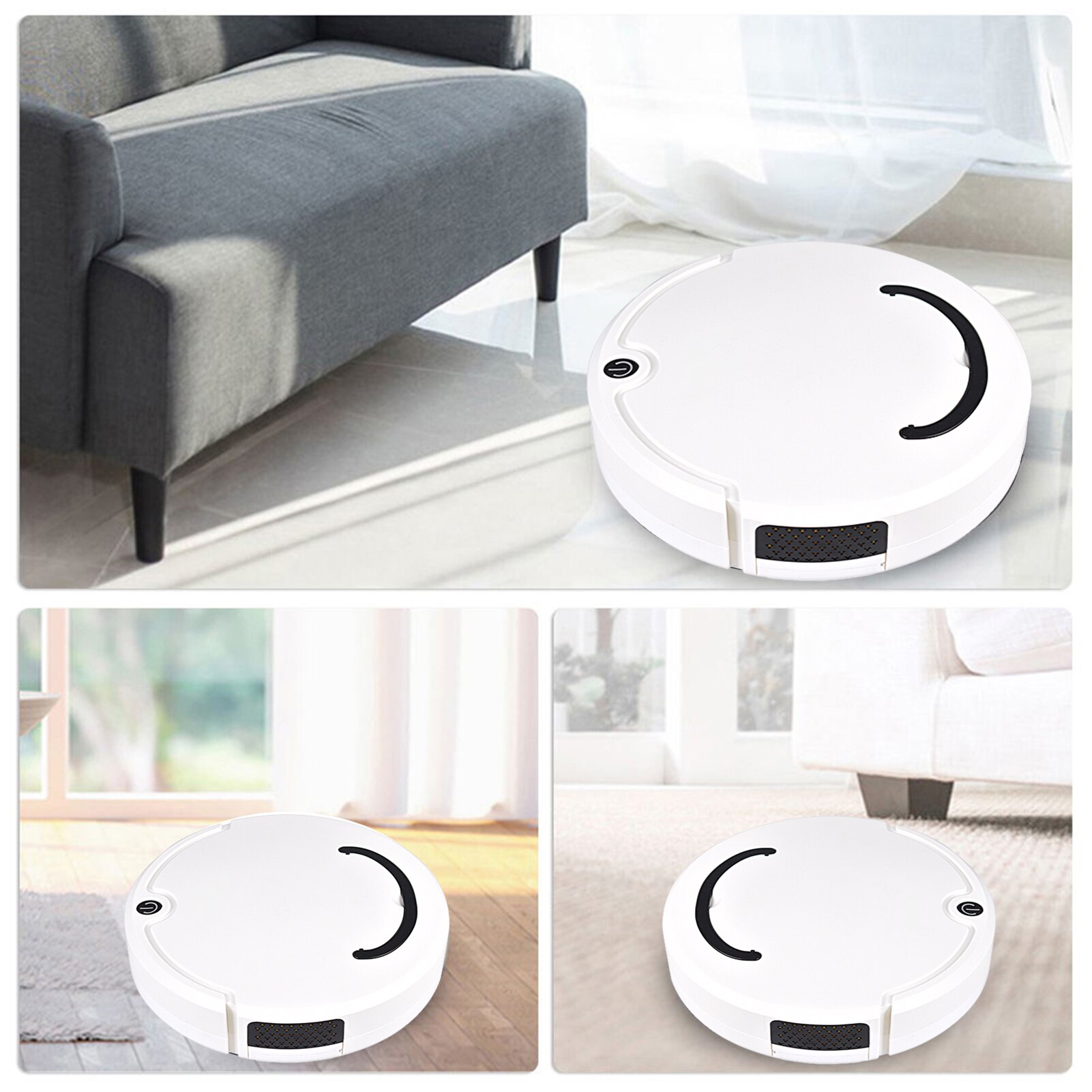 robot spazzatrice aspirapolvere intelligente spazzare robot detergente per la casa 2.6in sottile super silenzioso per pavimenti in legno massello piastrelle per capelli