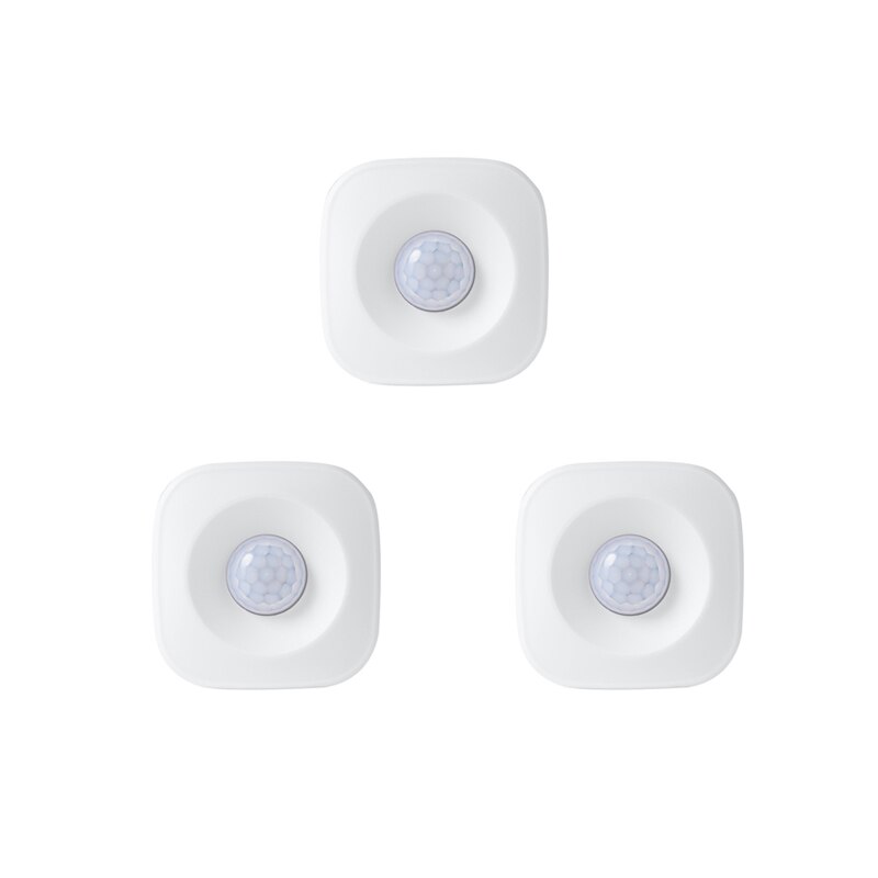Tuya Smart Motion Sensor AAA Battery Powered Wireless WiFi PIR Motion Detector Smart Home Mini Infrared Human Body Sensor: 3pcs