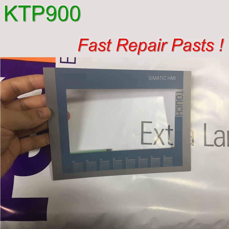 6AG1123-2JB03-2AX0 KTP900 Membraan Toetsenbord + Touch Glas voor SIMATIC HMI Panel reparatie ~ doen het zelf, in voorraad Hebben