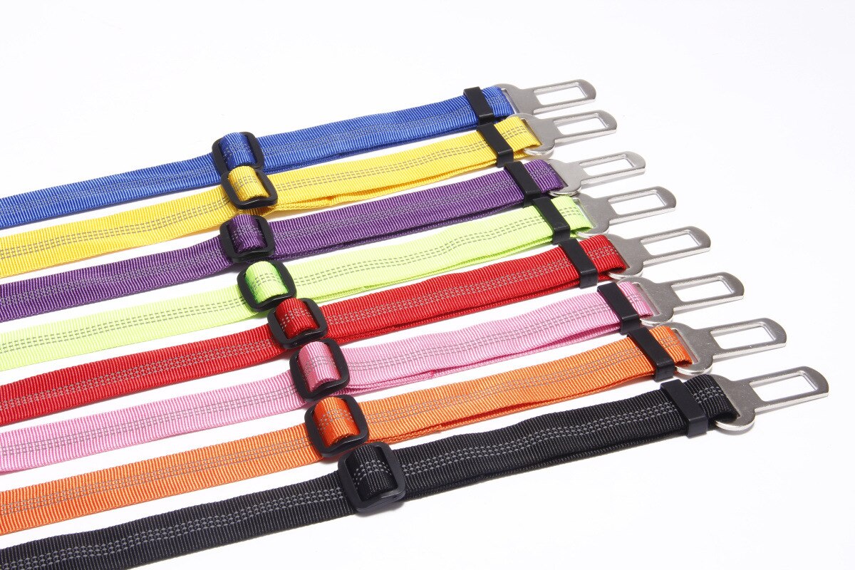 Dierbenodigdheden Autogordel Hond Seat Belt Hondenriem Voertuig Riem Verstelbare Demping Elastische Reflecterende Veiligheid Touw Voor Hond kat