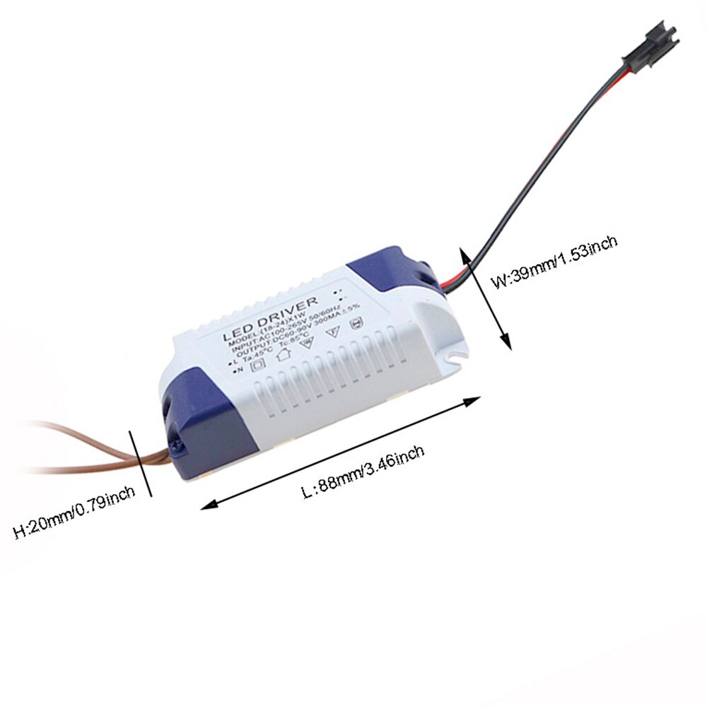 300mA LED Externe Driver Led Driver Voeding (18-24) x1W DC60V ~ 90 V 18 W 20 W 21 W 22 W 23 W 24 W AC110V 220 V voor LED verlichting JQ