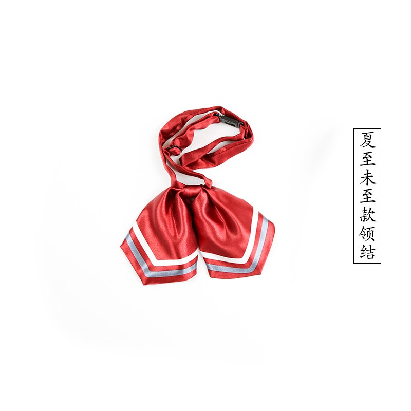 Pajarita con estampado a rayas DK JK uniforme japonés/coreano accesorios de uniforme escolar corbata de lazo corbata para niña ajustable: Gris