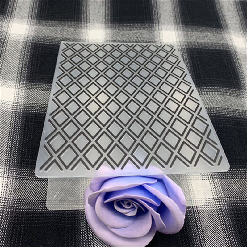 Diamond grid pattern fence pattern DIYplastic embossed folder, used for scrapbooking paper model/card making decoration supplies