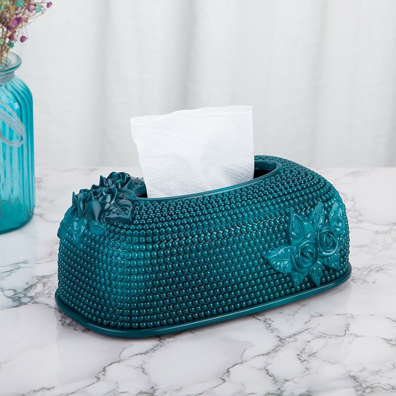 European style acrylic tissue box household kitchen storage box tissue box cafe hotel bar napkin box