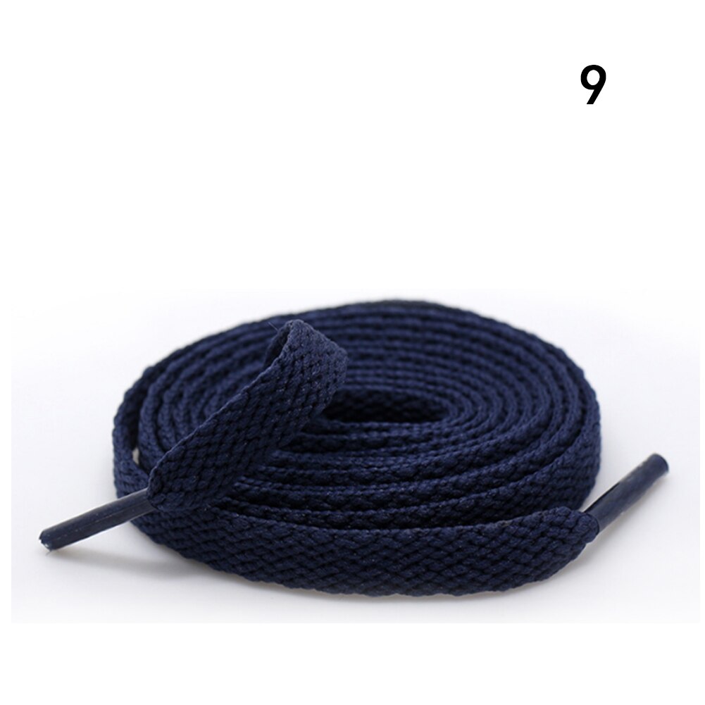 Kleurrijke Breed Van Platte Schoenveters Schoenveters Voor Sneakers Sportschoenen 24 Kleur 150Cm 1 Paar Gekleurde Wandelschoenen veters Strings: Marineblauw