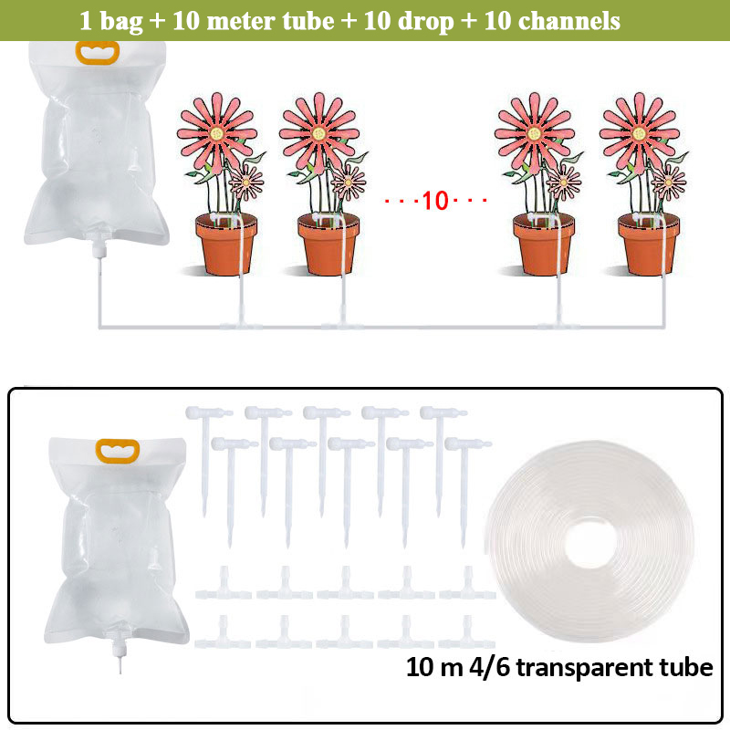 3,5 L Tuin Gieter Automatische Plant Irrigatiezak Verstelbare Infuus Drinkzak Tuinieren Zelfdrinkende Bevruchting Zak: Paars