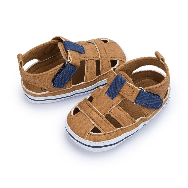 Baby Sandalen Pasgeboren Baby Meisjes Jongens Schoenen Effen Kleur Toevallige Katoen Platte Zachte Antislip Ademend Peuter Eerste Wandelaars 0-18M