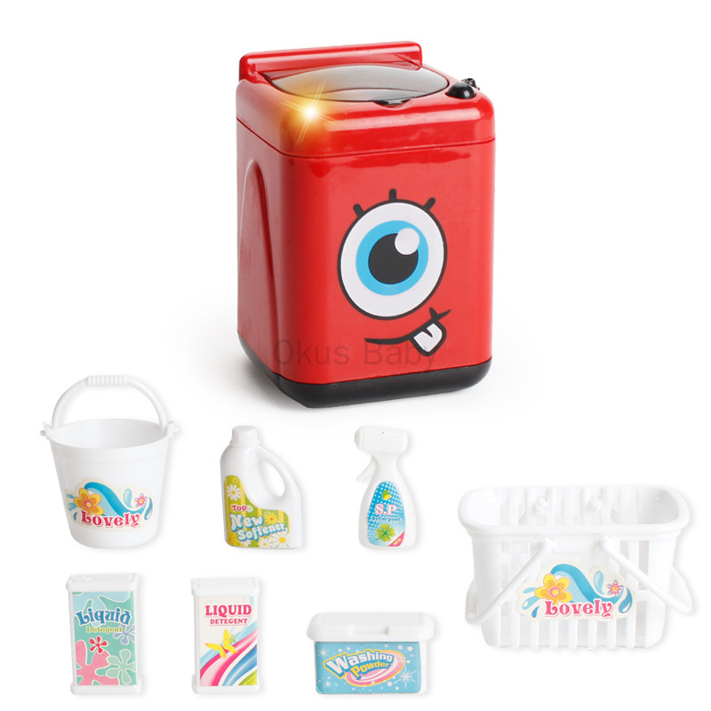 Elektrische Magnetron Apparatuur Speelgoed voor Keuken Housekeeping Rol Pretend Play Game Developmental Game Kinderen Kids Speelgoed: Washing machine