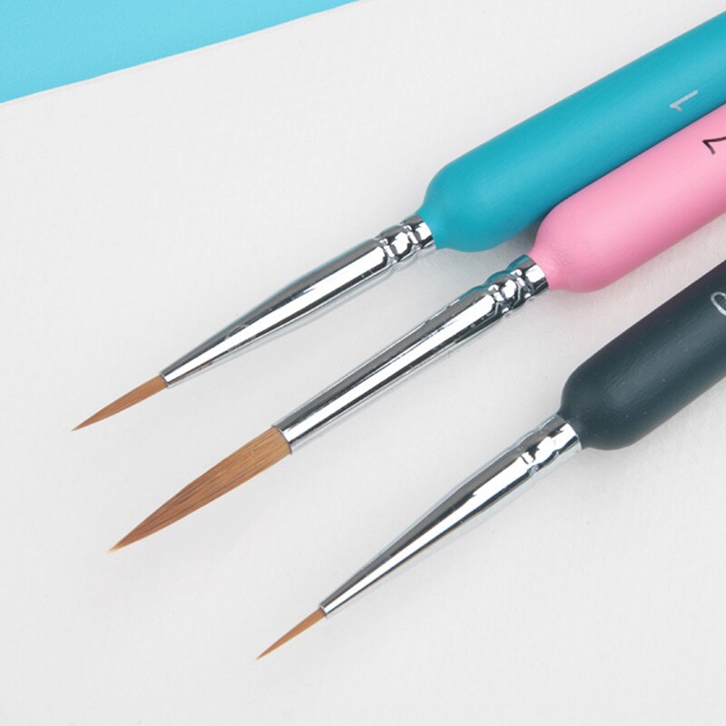 3 sztuk profesjonalne ręcznie malowane hak linii pędzelek robić zdobień w porządku akwarele robić rysowania malowania szczotka dla studentów szkoły sztuki piśmienne