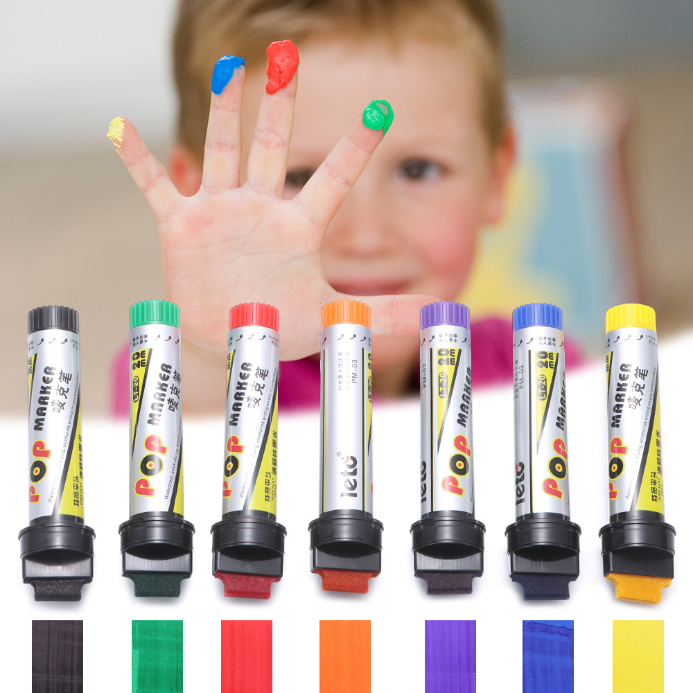 20mm POP impermeabile vernice pennarello permanente schizzi pennarelli Graffiti ricaricabile per disegnare Poster arte speciale ufficio