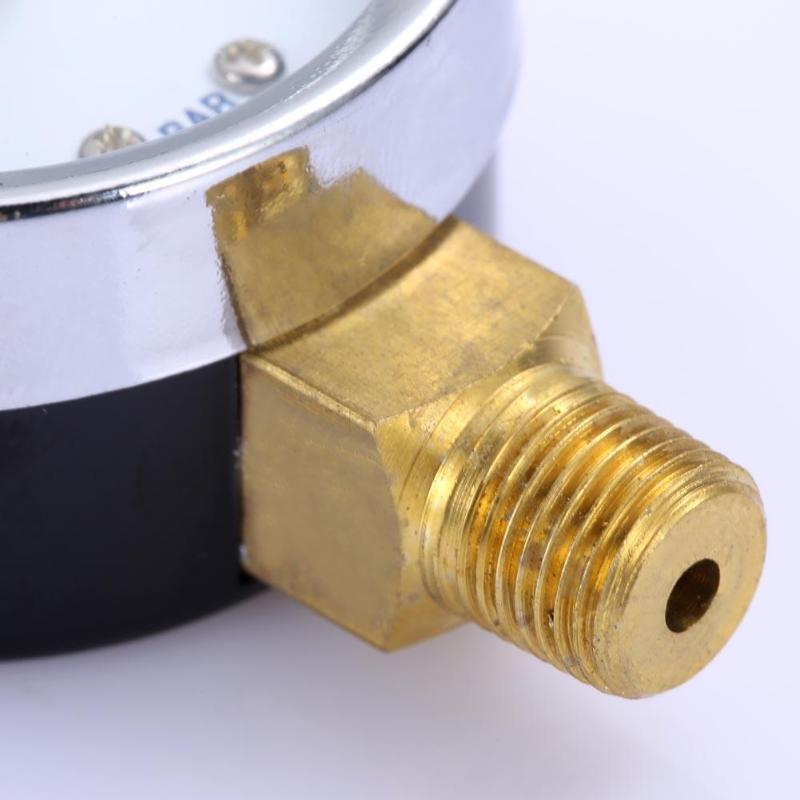 1/8 " npt mini trykmåler luftkompressor hydraulisk vakuummåler manometer tryktester 0-30 psi 0-2 bar bagmontering 1.5 " skive