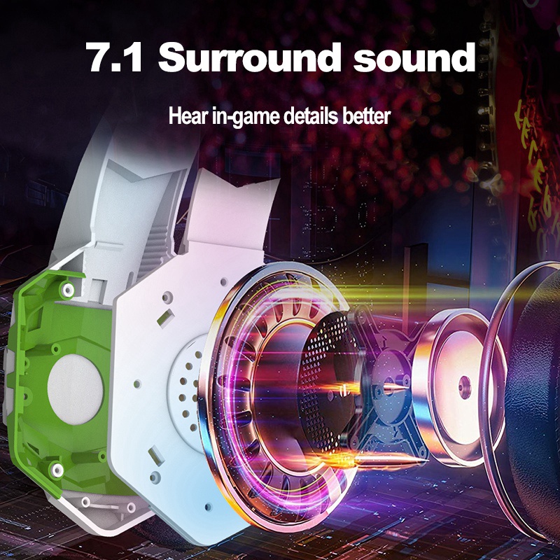 PYTHON FLY G9000 Max Stereo Gaming Headset 7.1 Bass Surround Sound With Noise Cancellation Microphone