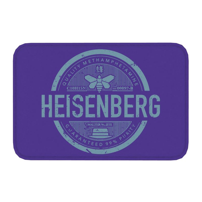 Breaking Bad Los Pollos Hermanos Front Door Mat Anti-Slip Outdoor Quick Dry The Chicken Brothers Doormat Entrance Rug Carpet: black