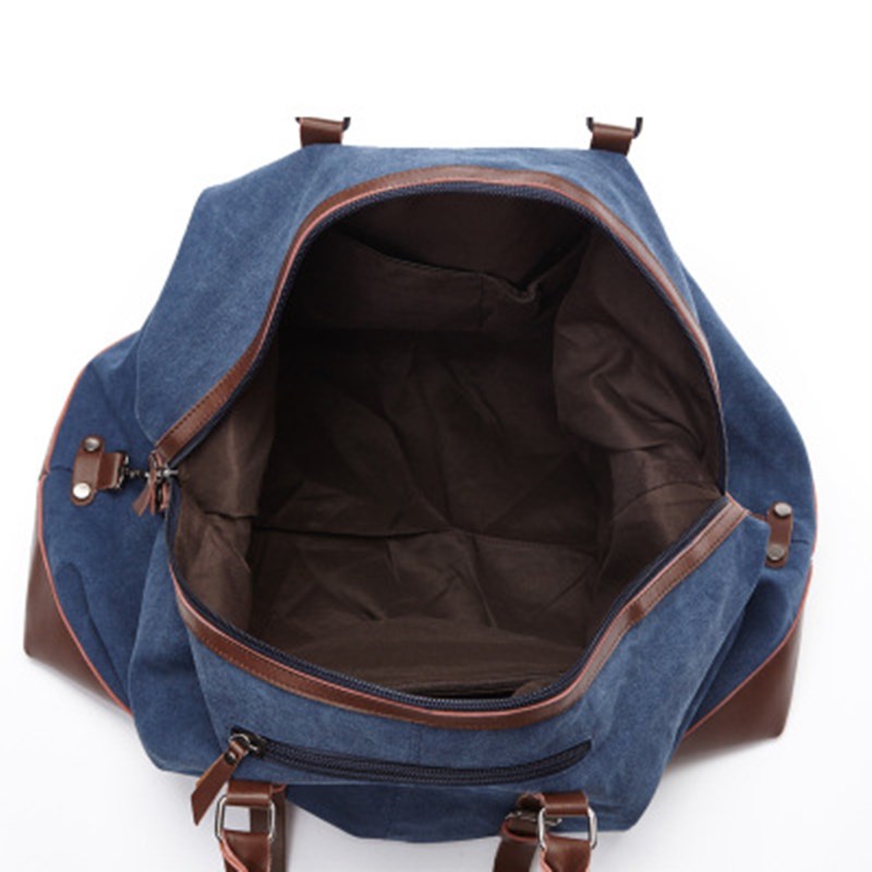 Herr Canvas Resväska Stor Kapacitet - Enfärgad - Västerländsk Stil - 54x24x33cm - 20-35L