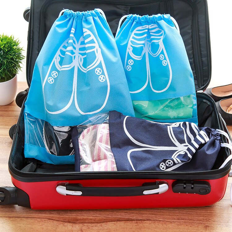Foldable Dust-proof Shoe Hanger Shoe Storage Bag Outdoor Travel Shoe Bag Large-capacity Wardrobe Sundries Organizer