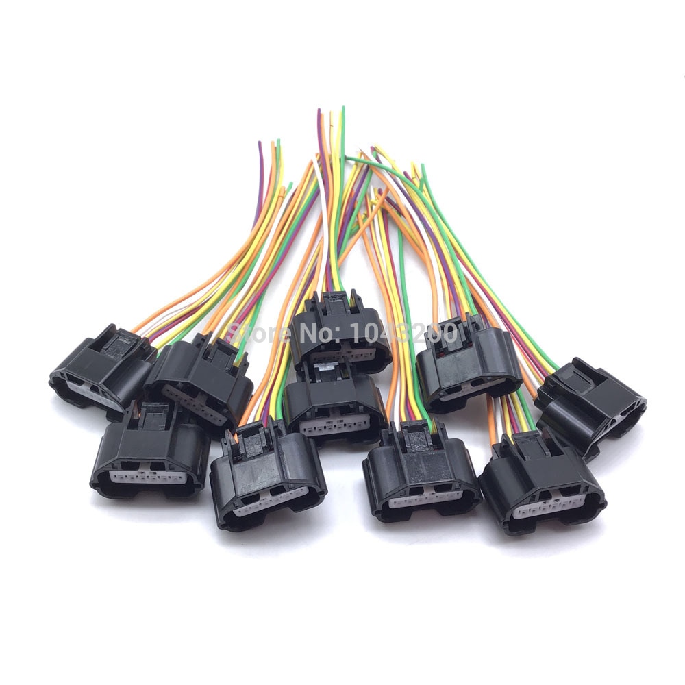 Medidor de flujo de aire másico conector de Sensor Maf para Nissan Infinity Suzuki 13800-66J00 / 22680-7S00B / 8200280060 / 22680-7S000: 10 Pieces