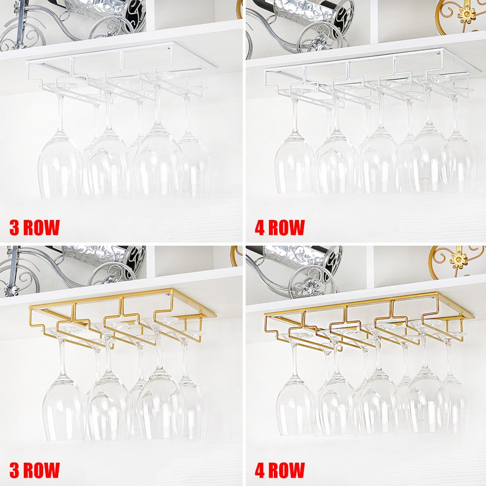 Hoge Wijnglazen Rack Onder Kast Glaswerk Rack Wijnglas Hanger Rekken Draad Glas Houder Uej