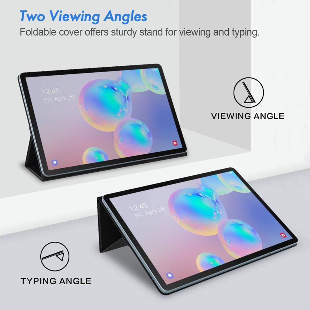 Falten Folio fallen Für Samsung Galaxis Tab S6 10,5 SM-T860 SM-T865 Schlank Leichte magnetische schutzhülle Stand Abdeckung