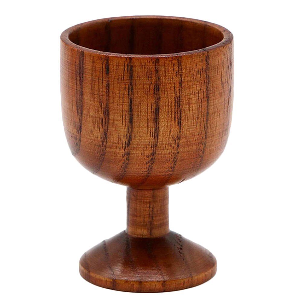 Verre à vin en bois massif, , exquis, , rétro, Jujube, accessoires de cuisine pour boissons