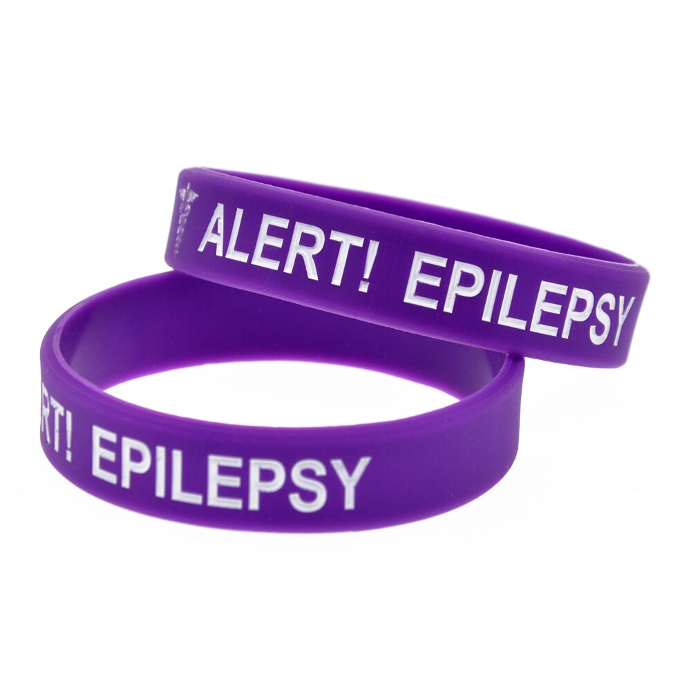 Obh 50Pcs Alert Epilepsie Siliconen Armband In Kids Maat 4 Kleuren