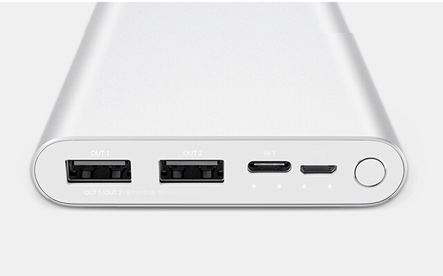 Xiaomi – batterie externe Portable QC3.0, 10000mAh, USB type-c bidirectionnel, Charge rapide 18W, Xiaomi Mi Power Bank 3: Argent
