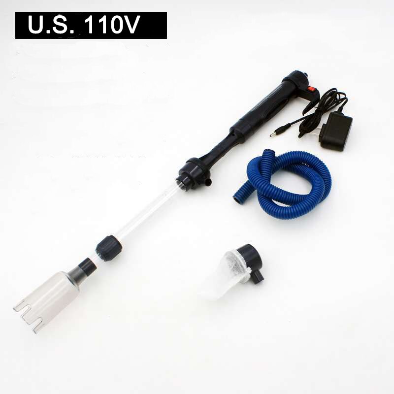 Electric/manual aquarium fish tank bottom sand cleaner Water changer Multifunctional fish tank cleaner Water changer: AS-U.S. 110V