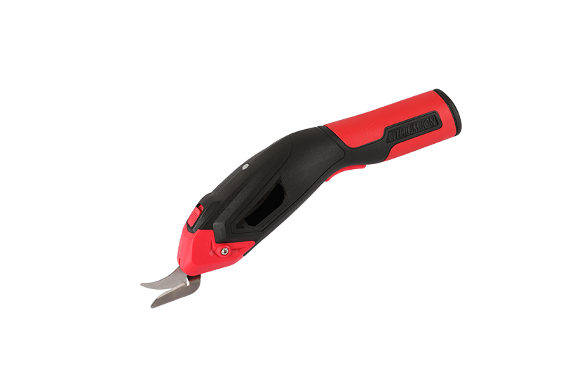 Ciseaux électriques sans fil pour tissu, coupe-tissu électrique sans fil 4V, ciseaux de couture pour tissu en cuir, papier, tissu en carton: Red