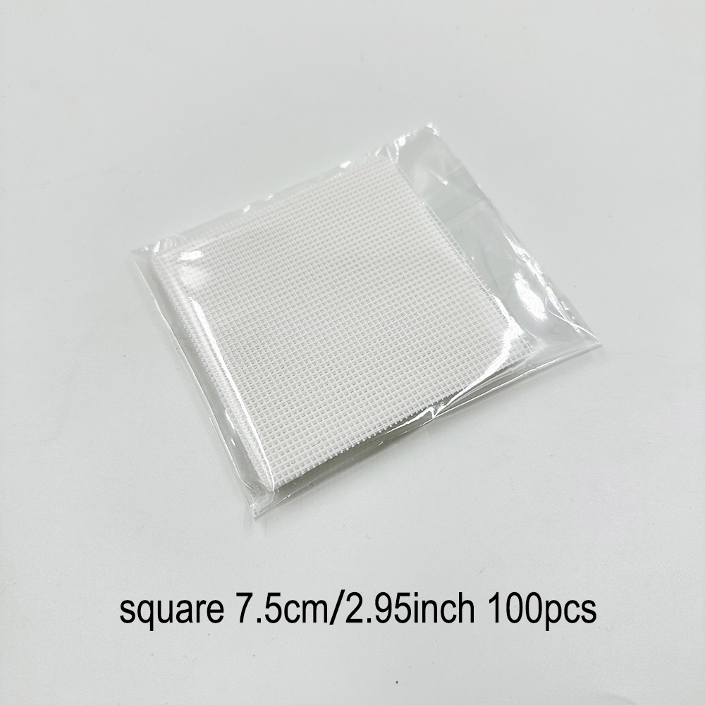 20-100 pçs ferramenta bonsai pote malha folha buraco vaso inferior net controle de pragas evitar perda do solo junta respirável branco: Branco