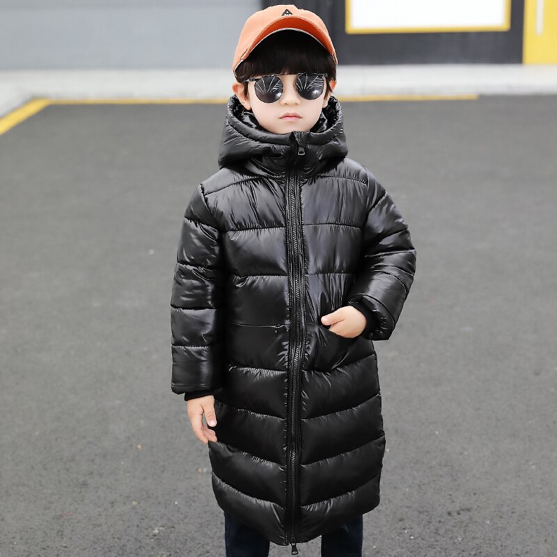 Jacket For Boys Brand Hooded Winter Long Style Solid Color Parkas Infant Toddler Thick Coat Kids Clothes 2 3 4 5 6 7Yrs: 3T