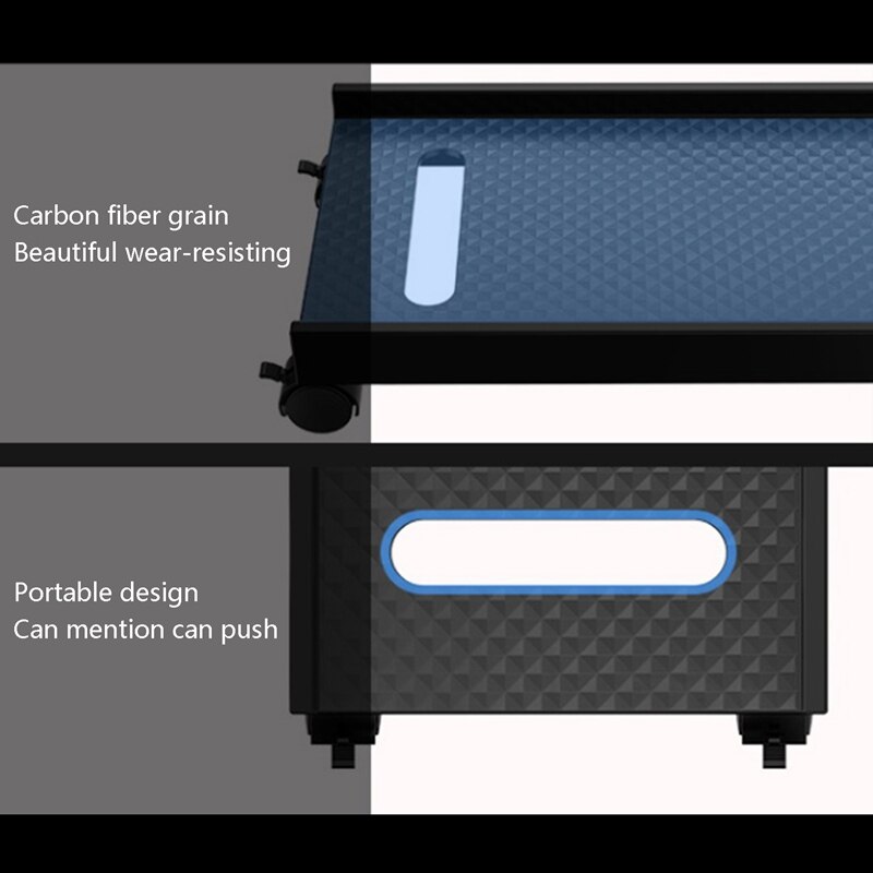 Desktop Computer Mainframe Bracket, Mobile Computer Tower Cart Computer Mainframe Bracket with Pulley Brake Bracket