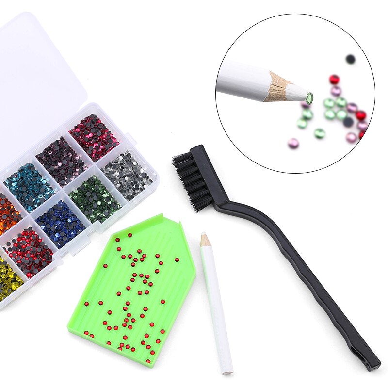 Fix Strass Set/Eu Of Us Plug Hotfix Applicator Fix Crystal Glass Rhinestone Iron-On Wand voor Kleding Schoenen