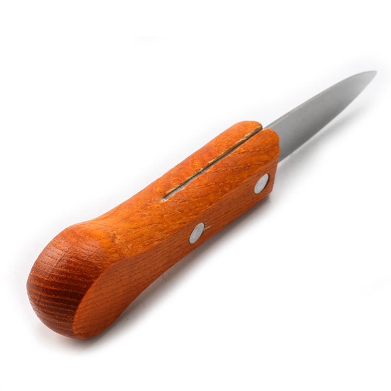 Stainless Steel Oyster Shucker Wood Handle Non-Slip Oyster Opener Scallop Opener Seafood Scallop Knife Seafood Opener