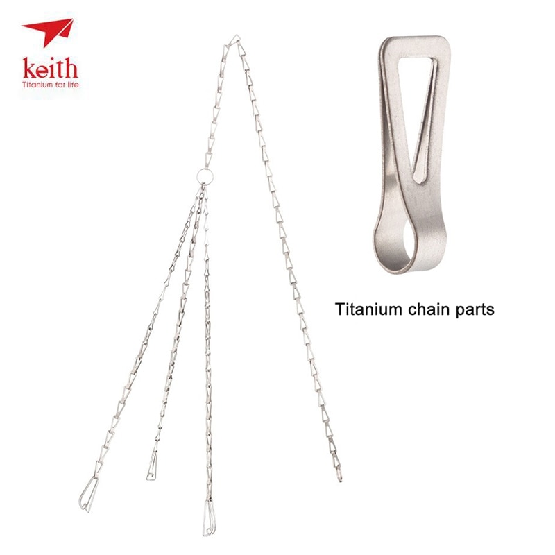 Ps corrente de titânio para pendurar no ar livre, corrente de camping, caminhadas, peças de churrasco, ultraleve, 38g, 1.8m, ti1600, envio direto