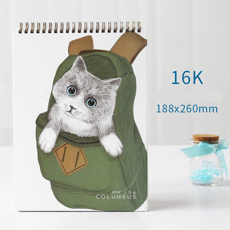 Deli 16k/8k skitsepapir til kunst maleri tegning skitsering kawaii skitsekunstner elev skitsebog 40 ark malerartikler: H