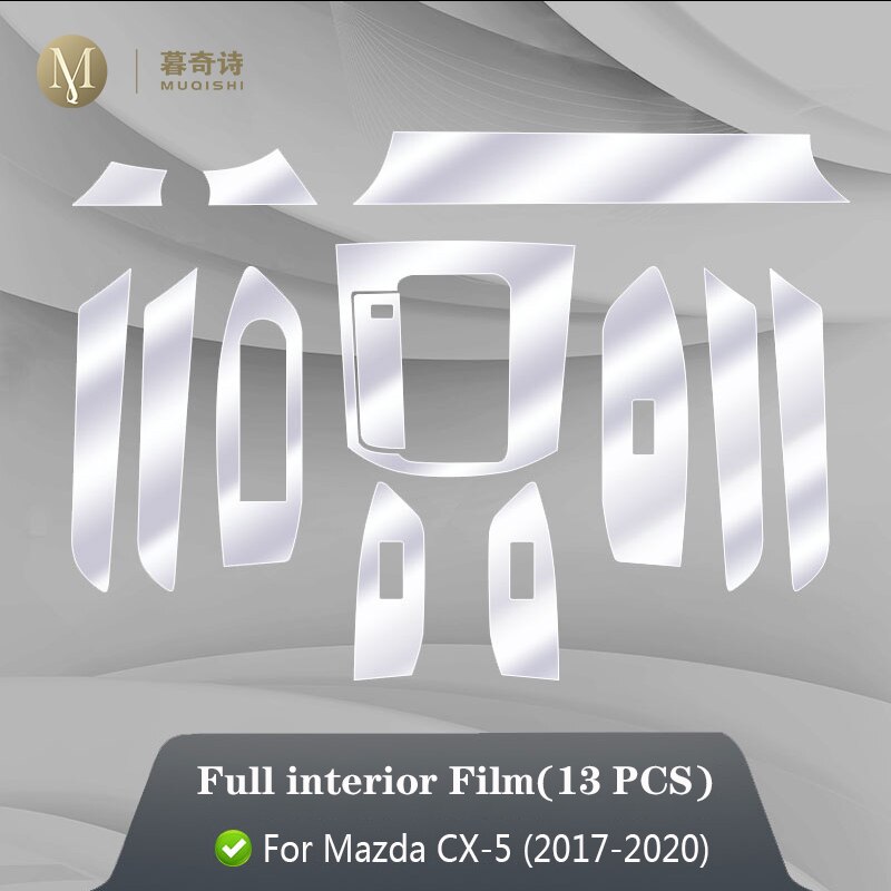 For Mazda CX-5 Car Interior Center console Transparent TPU Protective film Anti-scratch Repair film Accessories Refit