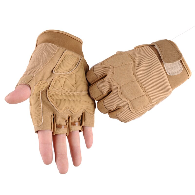 Camouflage Glove Sports Fitness WeightLifting Gloves Men And Women Training Sports Gym Gloves Wrist Support Glove: Brown / L