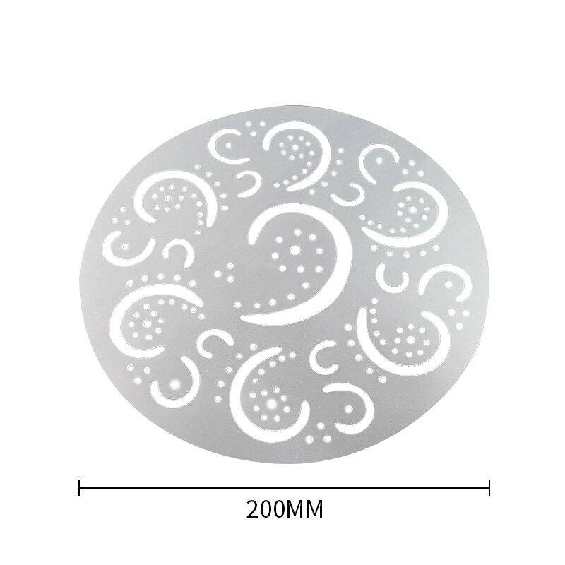 Pvc spuitvorm koffie suiker poeder zeef cakevormen transfervorm taartdecoratie gereedschap keuken bakaccessoires 4pc/ stuks