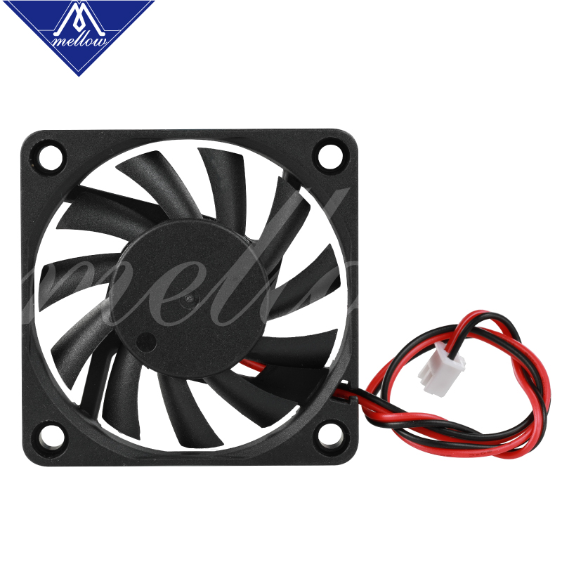 1szt 12V/24V 6010 Wentylator DC Drukarka 3D Małe chłodzenie Podwójny niedźwiedź kulkowy 60x60x10mm Chłodzenie Wytłaczarka Hotend Specjalny mały wentylator 2 przewody