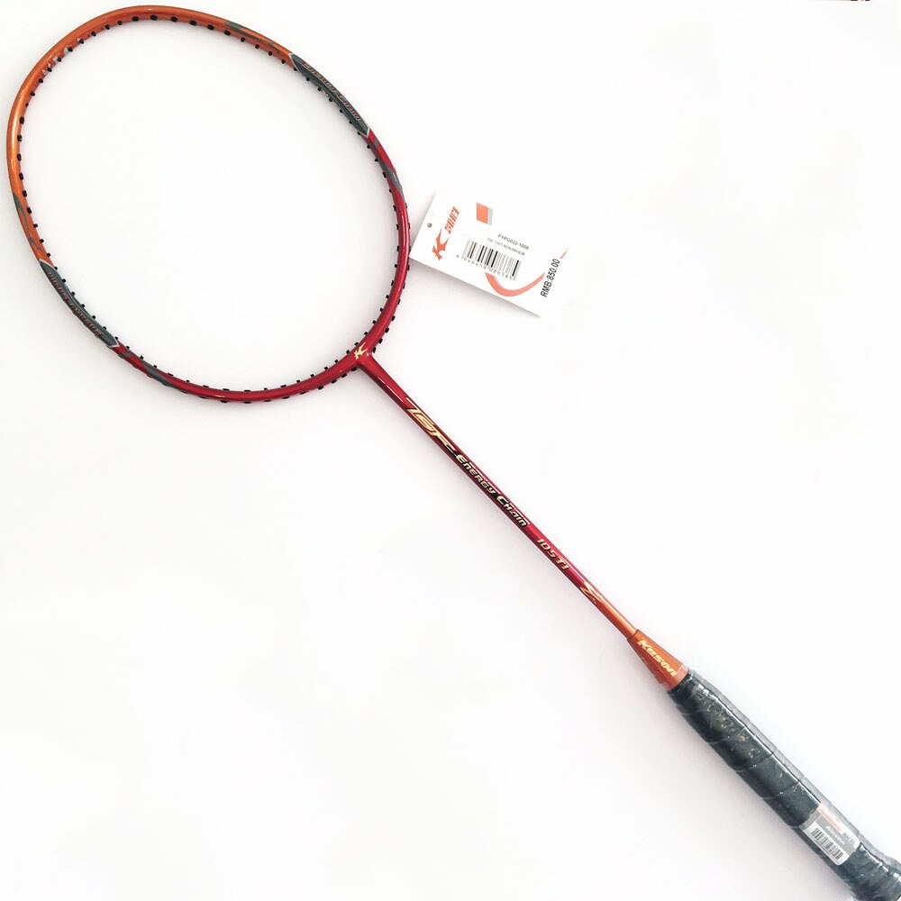 Badminton Racket TSF100ti Full Carbon 105LTD Ultra Light Badminton Racket 3U Free Shot Bag -40: 105TI red
